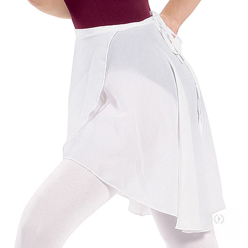 10126 - Eurotard Womens High Low Chiffon Wrap Skirt Royal