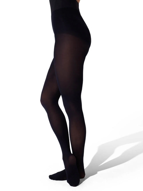 1915x Capezio Ultra Soft Footed Tight - Toddler Ballet Black Size 2-6