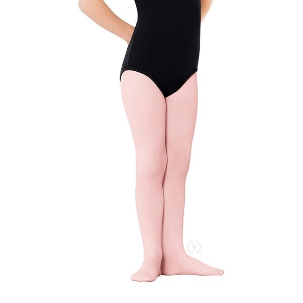 215c -Eurotard Girls TRUE NON-RUN® Microfiber Footed Tights