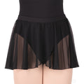 41127c - Eurotard Girls Mesh Mock Wrap Pull On Skirt Navy