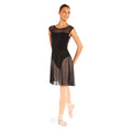 41221 - Eurotard Womens Long Mesh Pull-On Skirt Navy