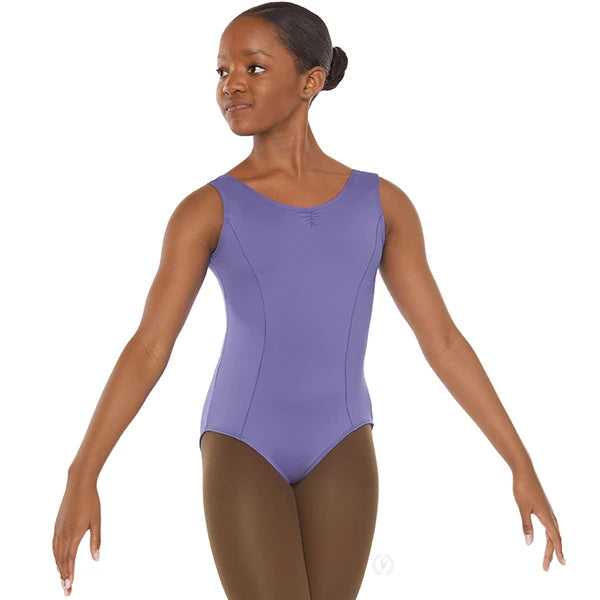 44264c - Eurotard Girls Microfiber Princess Seam Tank Leotard Lilac