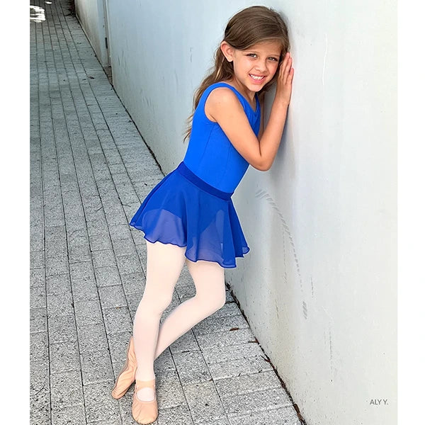 44264c - Eurotard Girls Microfiber Princess Seam Tank Leotard Royal Blue