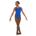 44264c - Eurotard Girls Microfiber Princess Seam Tank Leotard Royal Blue