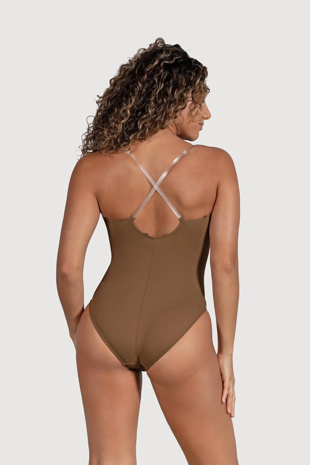 B3367- Bloch Bodyliner / Romoveable Strap Almond