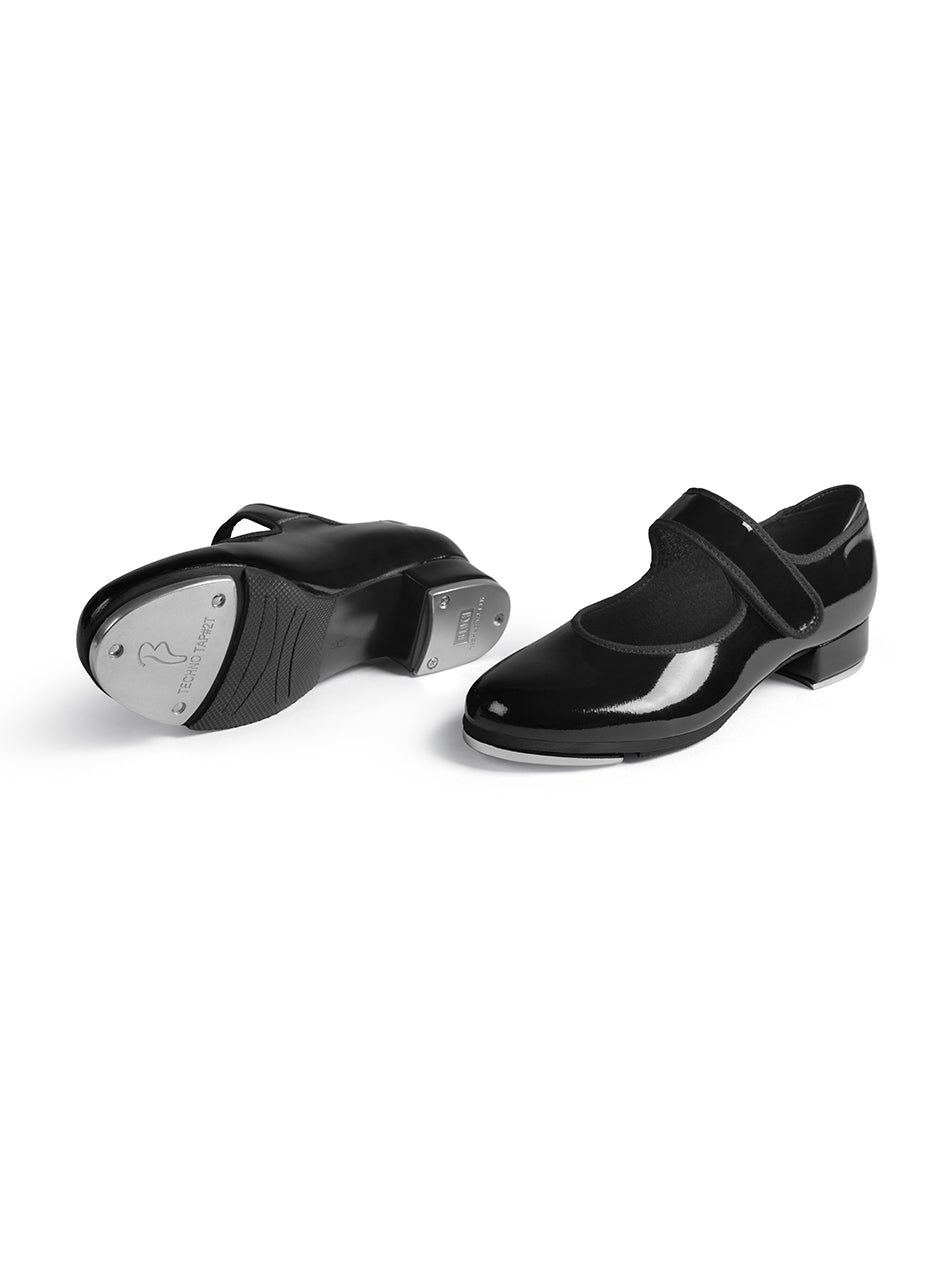S0357L Bloch S0357L Ladies Allie Tap Shoe Black Patent Leather