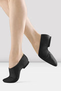 S0495G Bloch Children's Neo-Flex Slip On Leather Jazz Shoes Black Leather