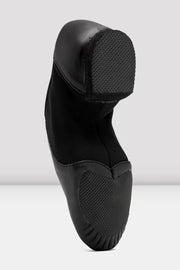 S0495G Bloch Children's Neo-Flex Slip On Leather Jazz Shoes Black Leather