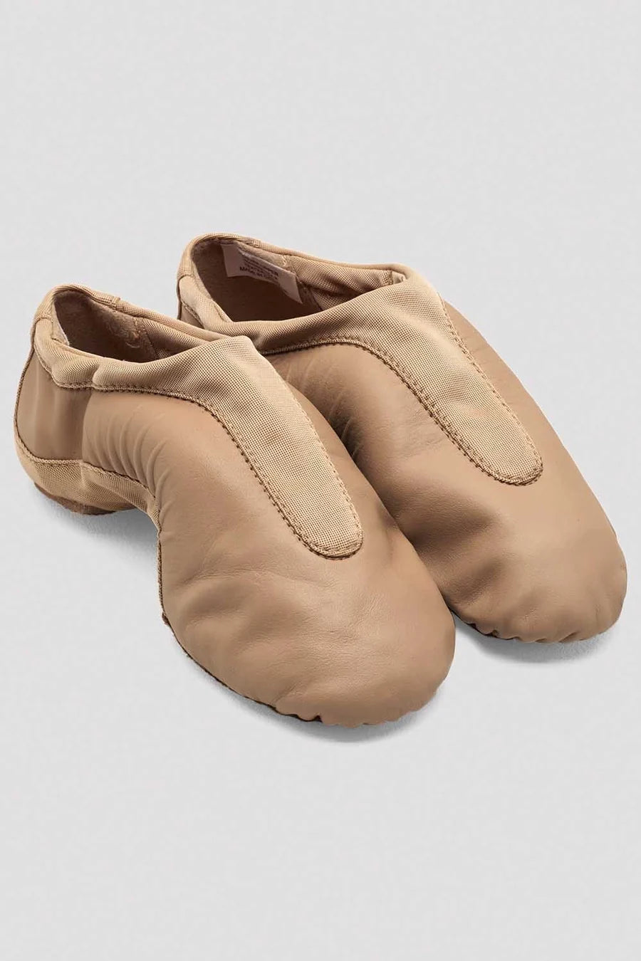 S0470L Bloch Ladies Pulse Leather Jazz Shoes Tan Leather