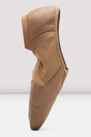 S0495L Ladies Neo-Flex Slip on Leather Jazz Shoes Tan Leather